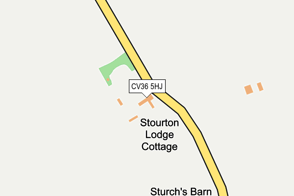CV36 5HJ map - OS OpenMap – Local (Ordnance Survey)