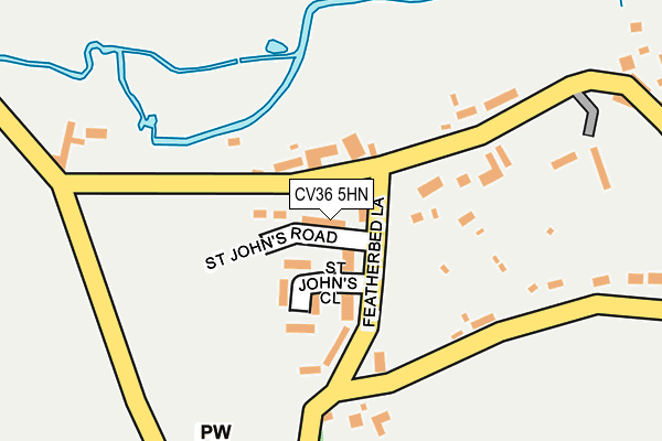 CV36 5HN map - OS OpenMap – Local (Ordnance Survey)
