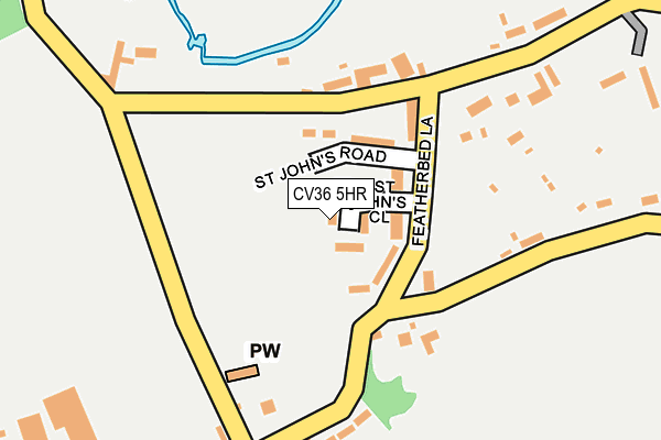 CV36 5HR map - OS OpenMap – Local (Ordnance Survey)