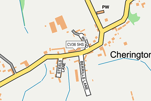 CV36 5HS map - OS OpenMap – Local (Ordnance Survey)