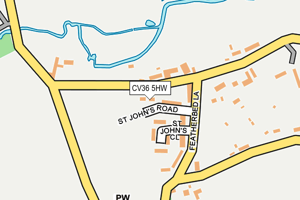 CV36 5HW map - OS OpenMap – Local (Ordnance Survey)