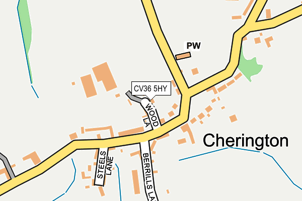 CV36 5HY map - OS OpenMap – Local (Ordnance Survey)