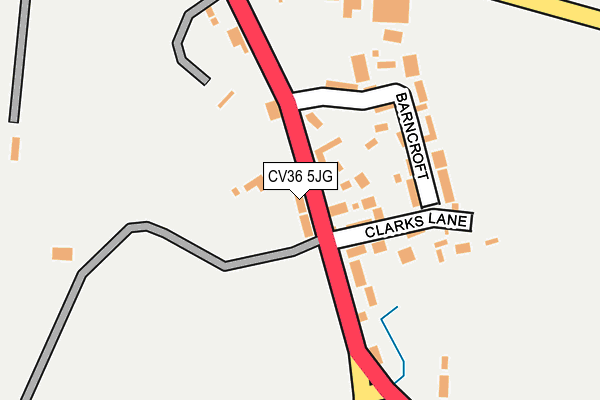 CV36 5JG map - OS OpenMap – Local (Ordnance Survey)