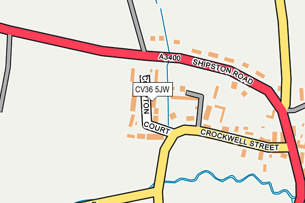 CV36 5JW map - OS OpenMap – Local (Ordnance Survey)