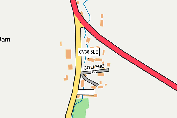 CV36 5LE map - OS OpenMap – Local (Ordnance Survey)