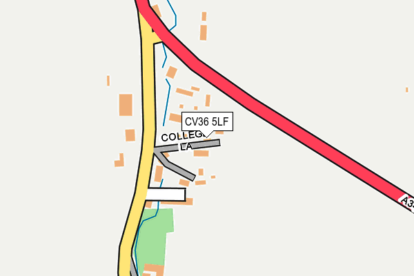 CV36 5LF map - OS OpenMap – Local (Ordnance Survey)