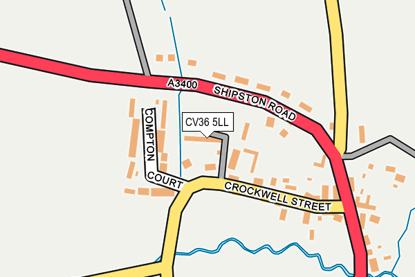 CV36 5LL map - OS OpenMap – Local (Ordnance Survey)