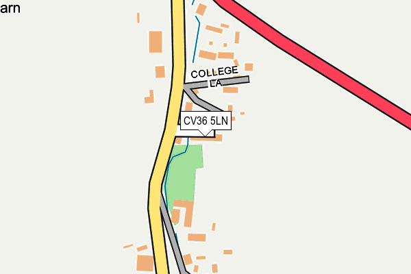 CV36 5LN map - OS OpenMap – Local (Ordnance Survey)