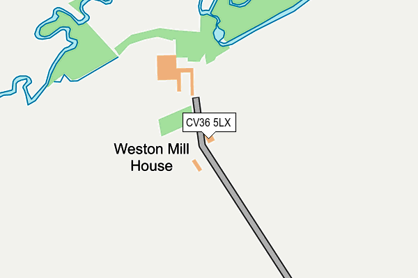 CV36 5LX map - OS OpenMap – Local (Ordnance Survey)