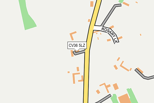 CV36 5LZ map - OS OpenMap – Local (Ordnance Survey)