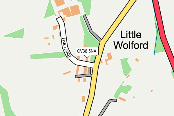 CV36 5NA map - OS OpenMap – Local (Ordnance Survey)