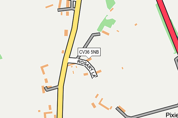 CV36 5NB map - OS OpenMap – Local (Ordnance Survey)