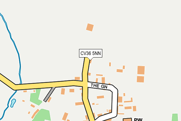 CV36 5NN map - OS OpenMap – Local (Ordnance Survey)