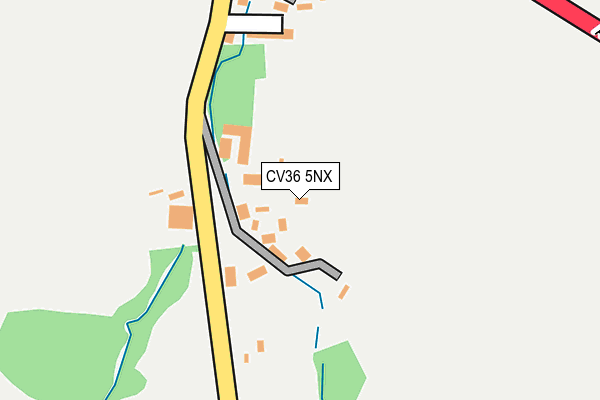 CV36 5NX map - OS OpenMap – Local (Ordnance Survey)