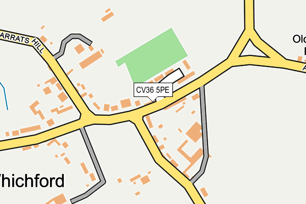 CV36 5PE map - OS OpenMap – Local (Ordnance Survey)