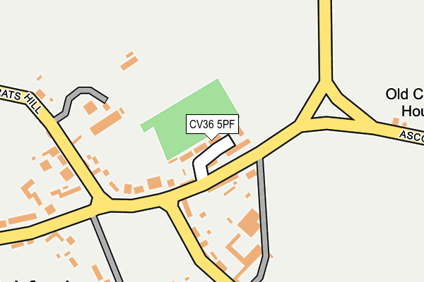 CV36 5PF map - OS OpenMap – Local (Ordnance Survey)