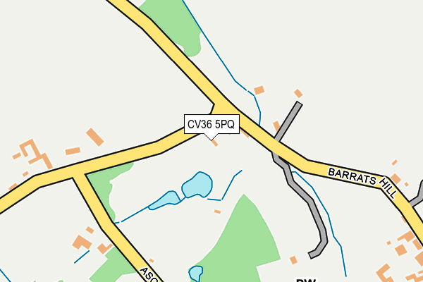 CV36 5PQ map - OS OpenMap – Local (Ordnance Survey)