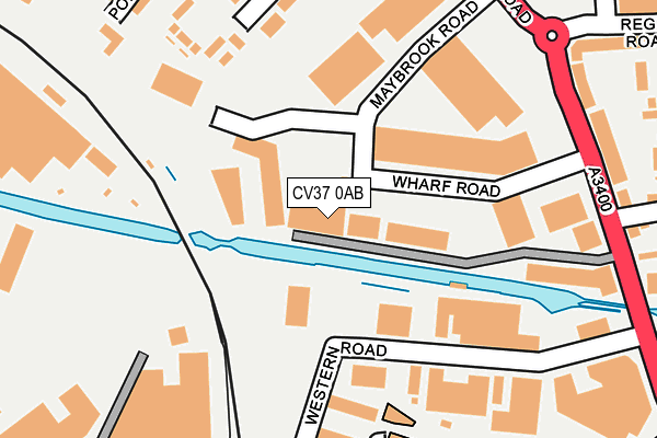 CV37 0AB map - OS OpenMap – Local (Ordnance Survey)