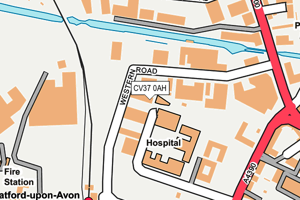 CV37 0AH map - OS OpenMap – Local (Ordnance Survey)