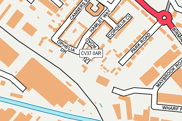 CV37 0AR map - OS OpenMap – Local (Ordnance Survey)