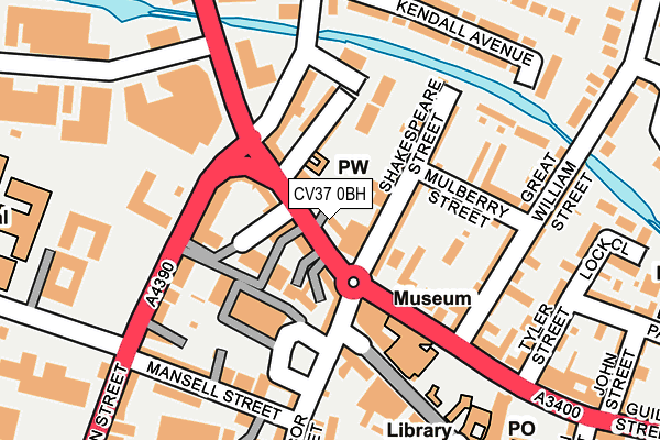 CV37 0BH map - OS OpenMap – Local (Ordnance Survey)