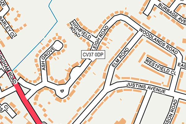 CV37 0DP map - OS OpenMap – Local (Ordnance Survey)