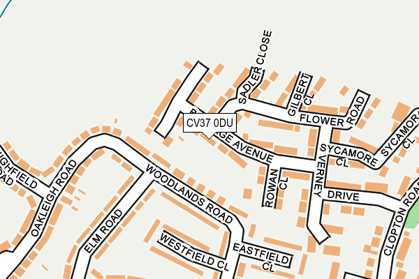 CV37 0DU map - OS OpenMap – Local (Ordnance Survey)