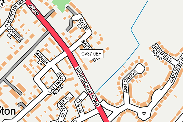 CV37 0EH map - OS OpenMap – Local (Ordnance Survey)