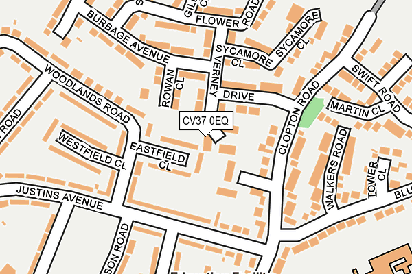 CV37 0EQ map - OS OpenMap – Local (Ordnance Survey)