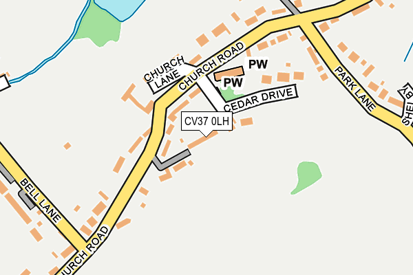 CV37 0LH map - OS OpenMap – Local (Ordnance Survey)