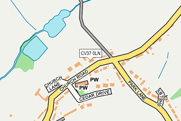 CV37 0LN map - OS OpenMap – Local (Ordnance Survey)