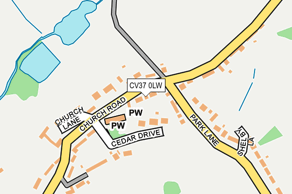 CV37 0LW map - OS OpenMap – Local (Ordnance Survey)