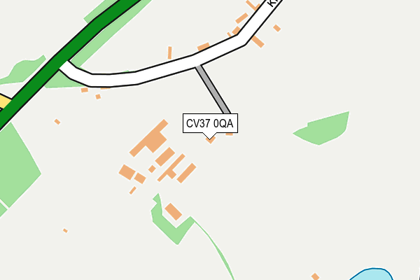 CV37 0QA map - OS OpenMap – Local (Ordnance Survey)