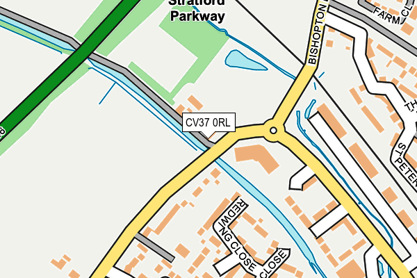 CV37 0RL map - OS OpenMap – Local (Ordnance Survey)