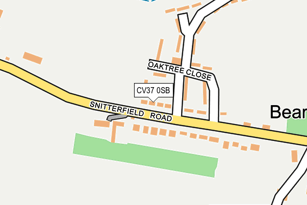 CV37 0SB map - OS OpenMap – Local (Ordnance Survey)