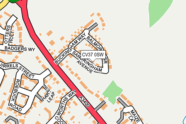 CV37 0SW map - OS OpenMap – Local (Ordnance Survey)