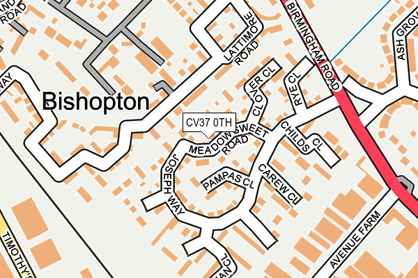 CV37 0TH map - OS OpenMap – Local (Ordnance Survey)