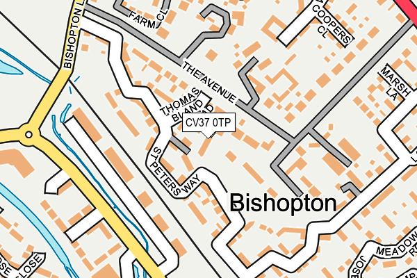 CV37 0TP map - OS OpenMap – Local (Ordnance Survey)