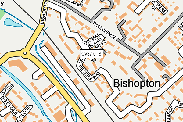 CV37 0TS map - OS OpenMap – Local (Ordnance Survey)