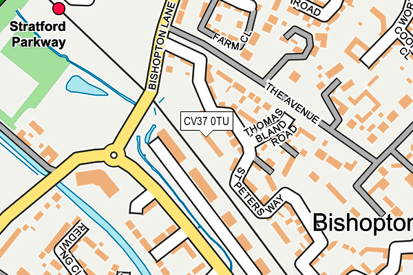 CV37 0TU map - OS OpenMap – Local (Ordnance Survey)
