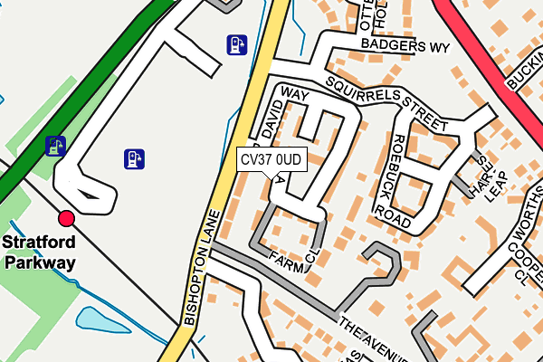 CV37 0UD map - OS OpenMap – Local (Ordnance Survey)