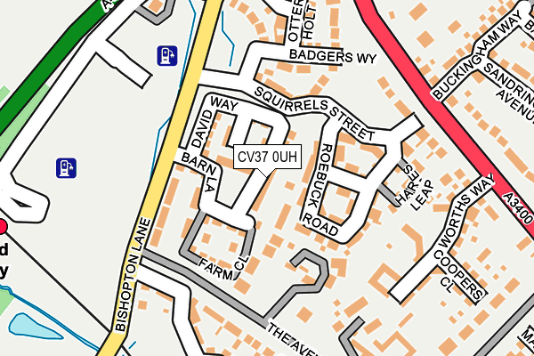 CV37 0UH map - OS OpenMap – Local (Ordnance Survey)