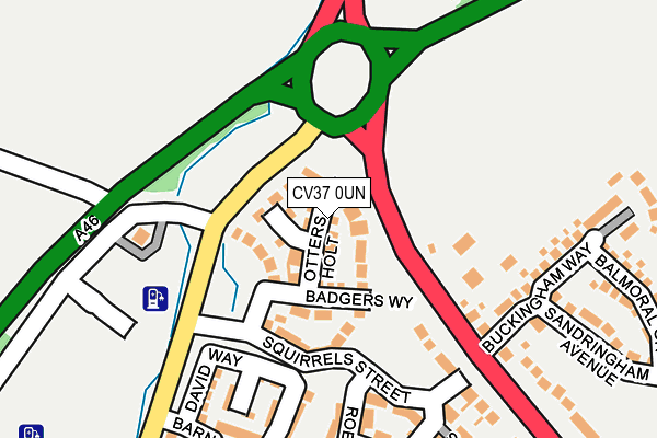 CV37 0UN map - OS OpenMap – Local (Ordnance Survey)