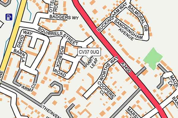 CV37 0UQ map - OS OpenMap – Local (Ordnance Survey)