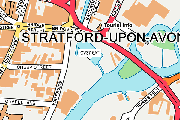 CV37 6AT map - OS OpenMap – Local (Ordnance Survey)