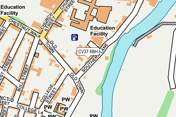 CV37 6BH map - OS OpenMap – Local (Ordnance Survey)