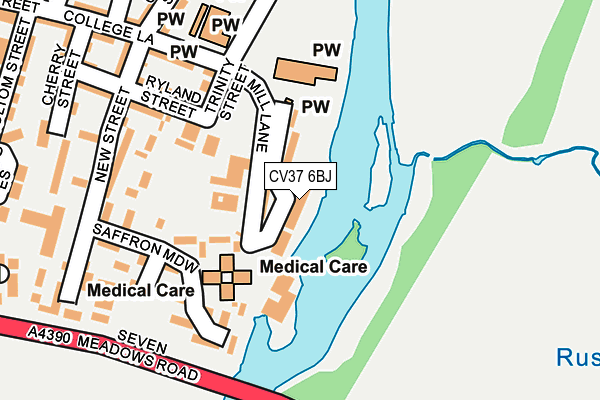 CV37 6BJ map - OS OpenMap – Local (Ordnance Survey)