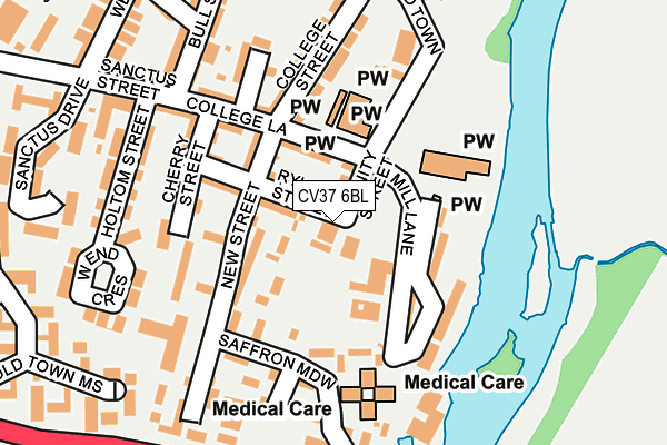 CV37 6BL map - OS OpenMap – Local (Ordnance Survey)
