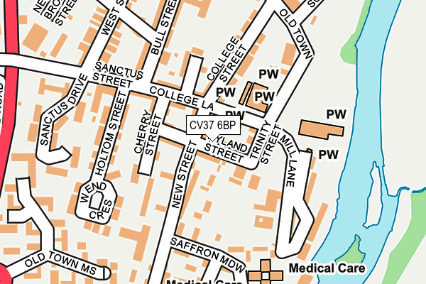 CV37 6BP map - OS OpenMap – Local (Ordnance Survey)