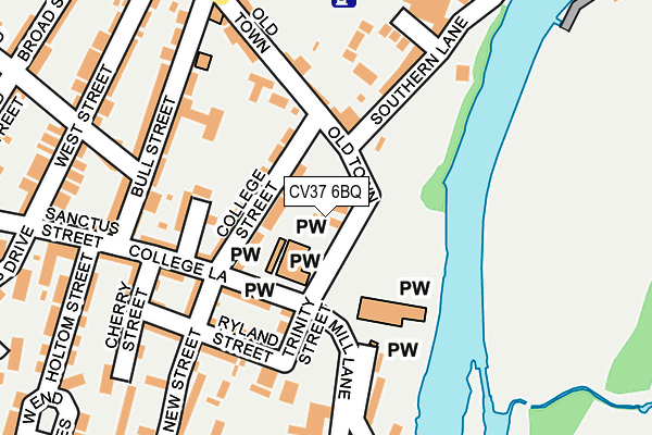 CV37 6BQ map - OS OpenMap – Local (Ordnance Survey)